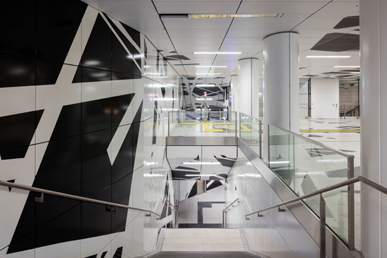 Architects collaborated closely with artists on the new Düsseldorf Wehrhahn Line's six stations. Shown here, netzwerkarchitekten with: Enne Haehnle (top), Ralf Brög (middle), Heike Klussmann (above); Photos Jörg Hempel