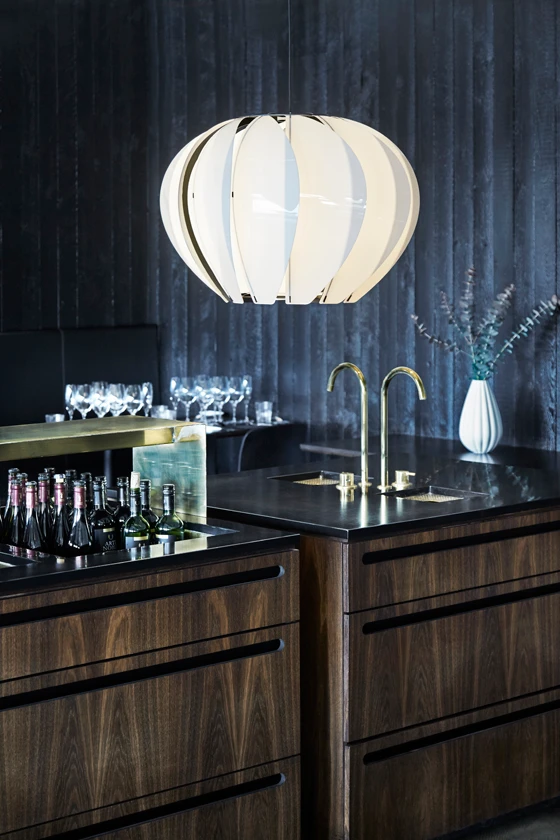 For pendant light Arkiturbine, designer Hans Christian Asmussen drew inspiration from his fascination with aesthetics, constructivism and asymmetry