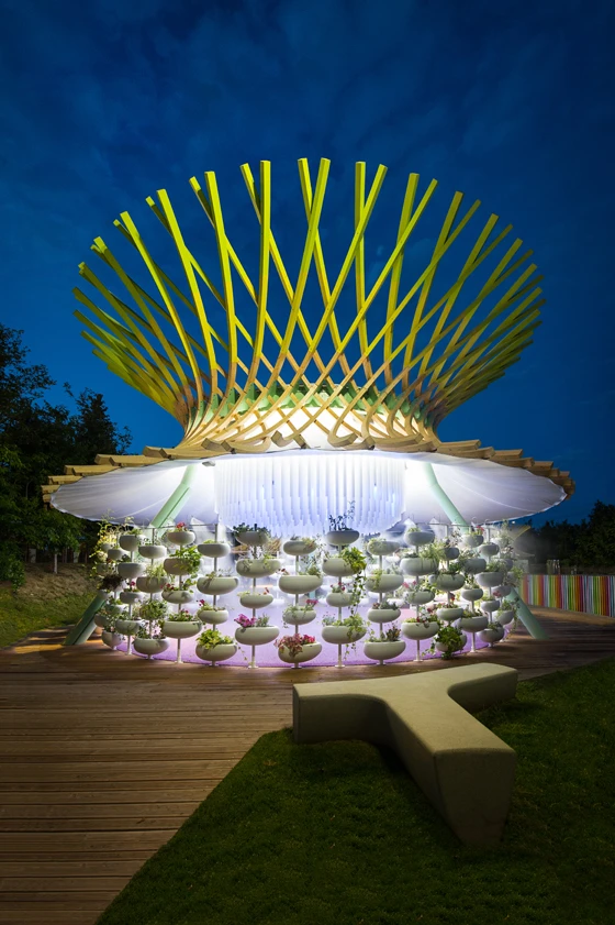 La Linea Group's new website shows the diverse range of projects – like this children's park at Milan EXPO 2015– that its products illuminate