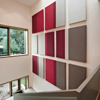The panels can be mounted on the wall or hung from the ceiling as desired