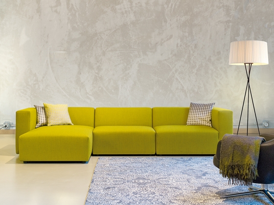 Cosy: Atelier Alinea has recently added upholstered furniture by Fluidum to its range