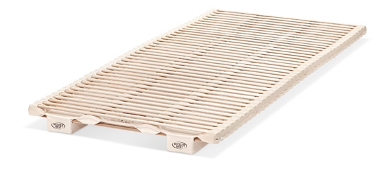 The heart of the bed system: the trimelles adapt to the user’s body – independently of his weight, size and anatomy.