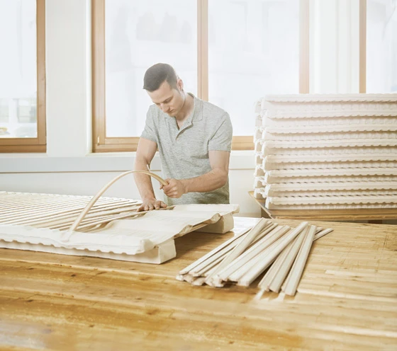 Know-how: the spring element ensures an extremely flexible surface that provides optimal support.