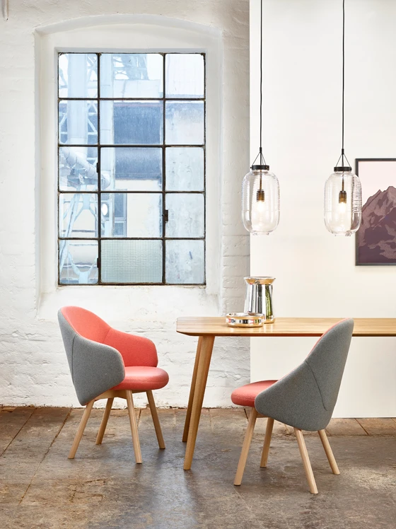 Vienna-based designer Alex Gufler's new distinctively formed Alba collection for TON – to be launched at next month’s Salone del Mobile in Milan – is the manufacturer's first foray into completely upholstered chairs