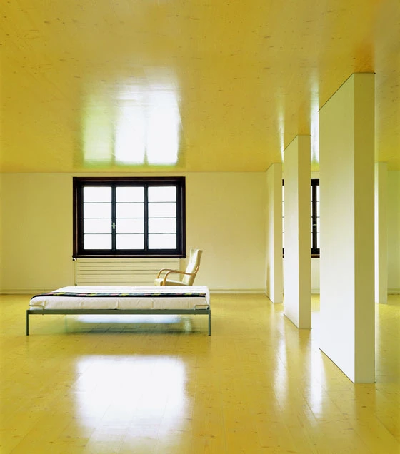 Reduced to the max: the bed design by Andreas Christen is the essence of perfect understatement