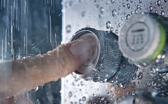 “How many times have you been in a hotel shower and stood there, not knowing how to operate it?,” asks GROHE design chief Michael Seum. SmartControl replaces confusion with intuition