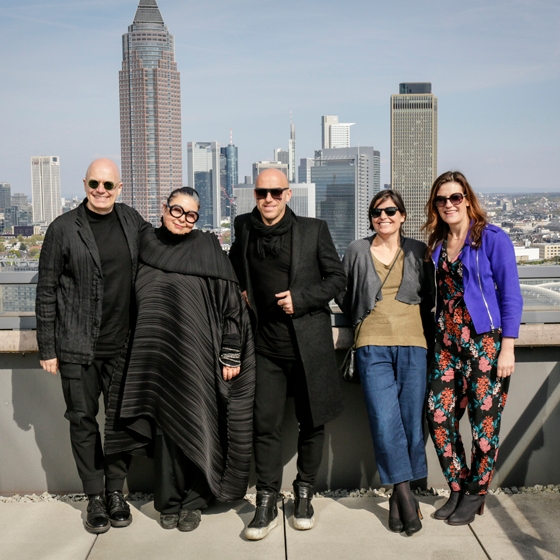 From other angles: prominent think-tank members (from left to right) Peter Ippolito, Ushi Tamborriello, Martin Lesjak, Lisa Hassanzadeh and Tamara Pallasch developed an innovative concept for new horizons at Heimtextil