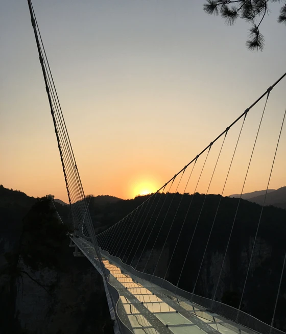 Unlike most bridges, Zhangjiajie Grand Canyon Glass Bridge is an attraction in its own right and can accommodate up to 800 visitors at once