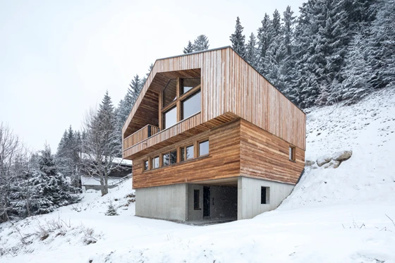Mountain House, Manigod, France, 2017, by Studio Razavi Architecture. Photos: Olivier-Martin Gambier