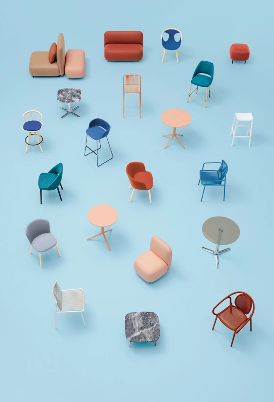 Lernen Sie die neue Besetzung kennen: Auf dem diesjährigen Salone del Mobile stand die aktuellste Kollektion von Pedrali im Mittelpunkt