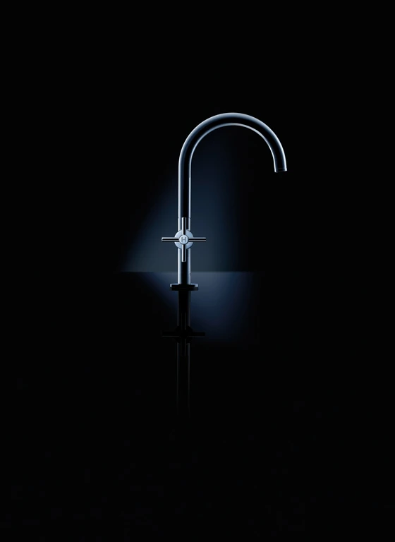 GROHE’s precision engineering enabled the creation of a refined design featuring a uniformly cylindrical spout that curves in a perfect arc