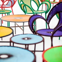 'Ostrich in Love' outdoor chairs, inspired by the courtship dance of ostrich birds living in East Africa, coll. M'Afrique Collection, ed. Moroso, designs: Patricia Urquiola, Tord Boontje Photo: © Moroso