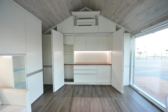 The PassivDom smart home also includes batteries for power storage and a greywater filtration system, aiming to be a truly autonomous, yet thoroughly enjoyable residence. Photos: © PassivDom