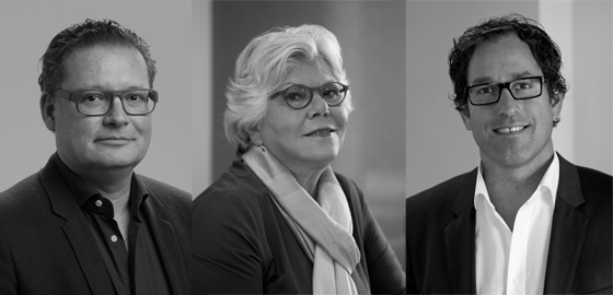 The next chapter in the success story: Founder Christine Kröncke (centre) handed over the helm in 2010 to Frank Stohlmeyer (left) and Jörg von Sichart (right), two seasoned industry experts who will continue to run the company in their own spirit