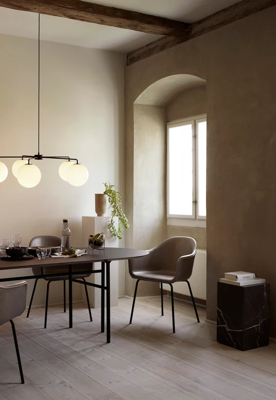 The TR Bulb collection brings the timeless and limitless design of the light into a variety of different applications for the home, including a diverse range of multi-bulb pendants (above)