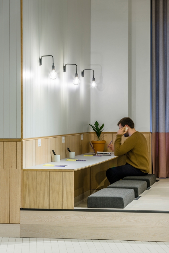SODA Studio's Thomas House co-working space in Victoria, London, used the site's historical context as a reference point for its design, evident in its interiors’ Georgian proportions. Photo: Gareth Gardner