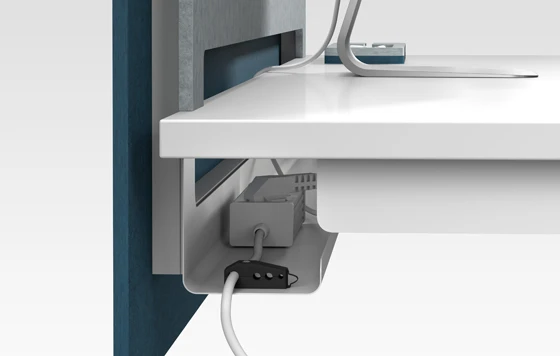 The various options for technology integration and discrete cabling make Frame an exceptionally clever office companion