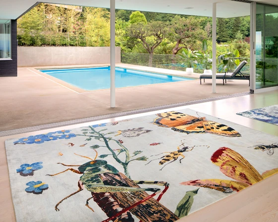 Staging intimacy in a cooperation between carpet producer, blogger and carpet dealer at private homes. © Rug Star, The Ruggist and Christine Millinger